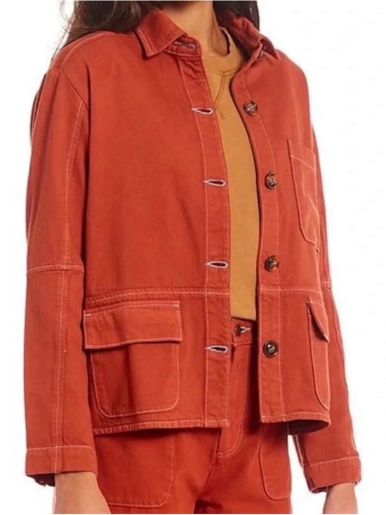 Roller Rabbit Jackets & Blazers - Roller Rabbit Rust Orange Utility Jacket XL